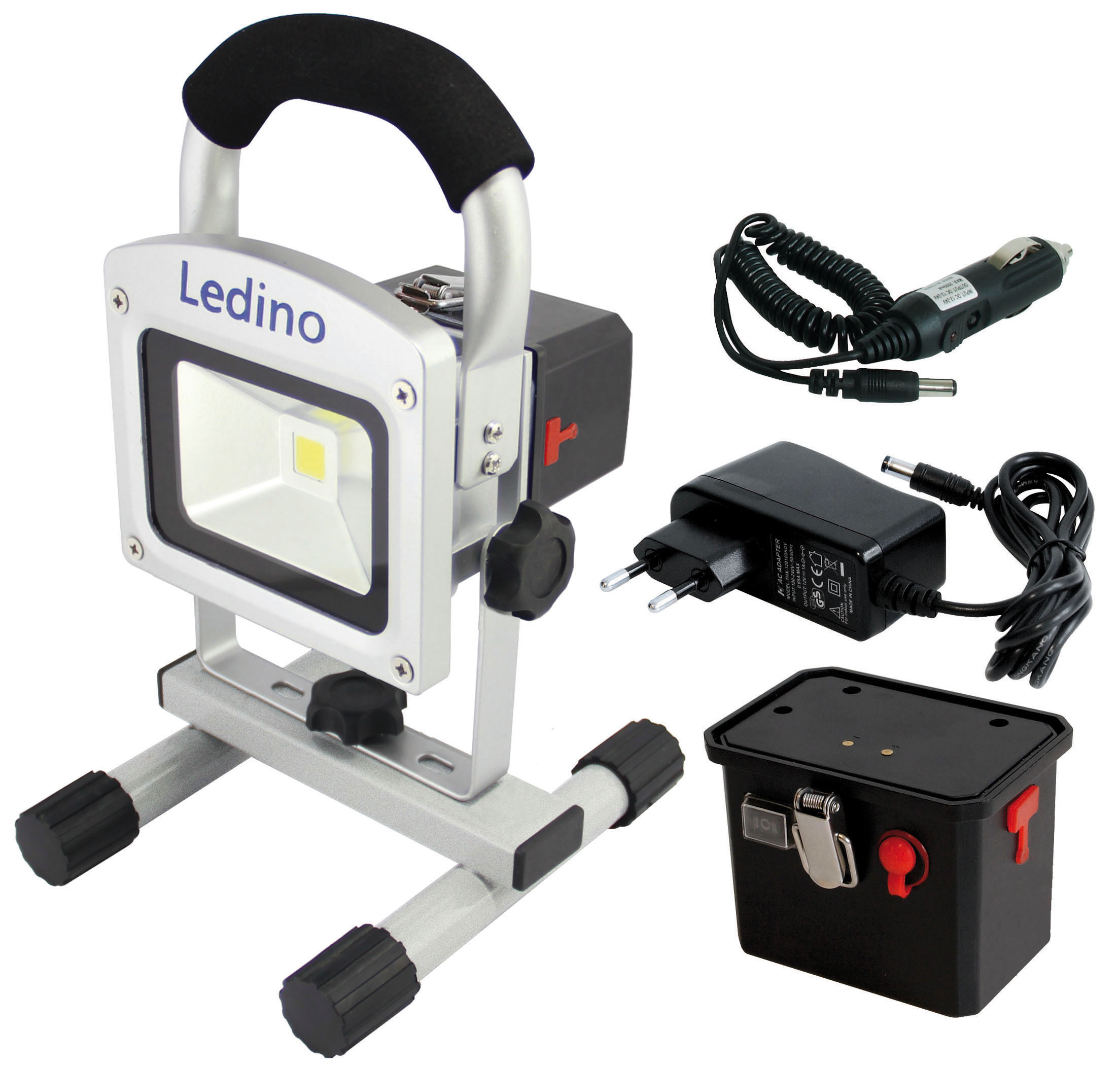 Akku-Strahler-LED 10 Watt Set  Pajarito