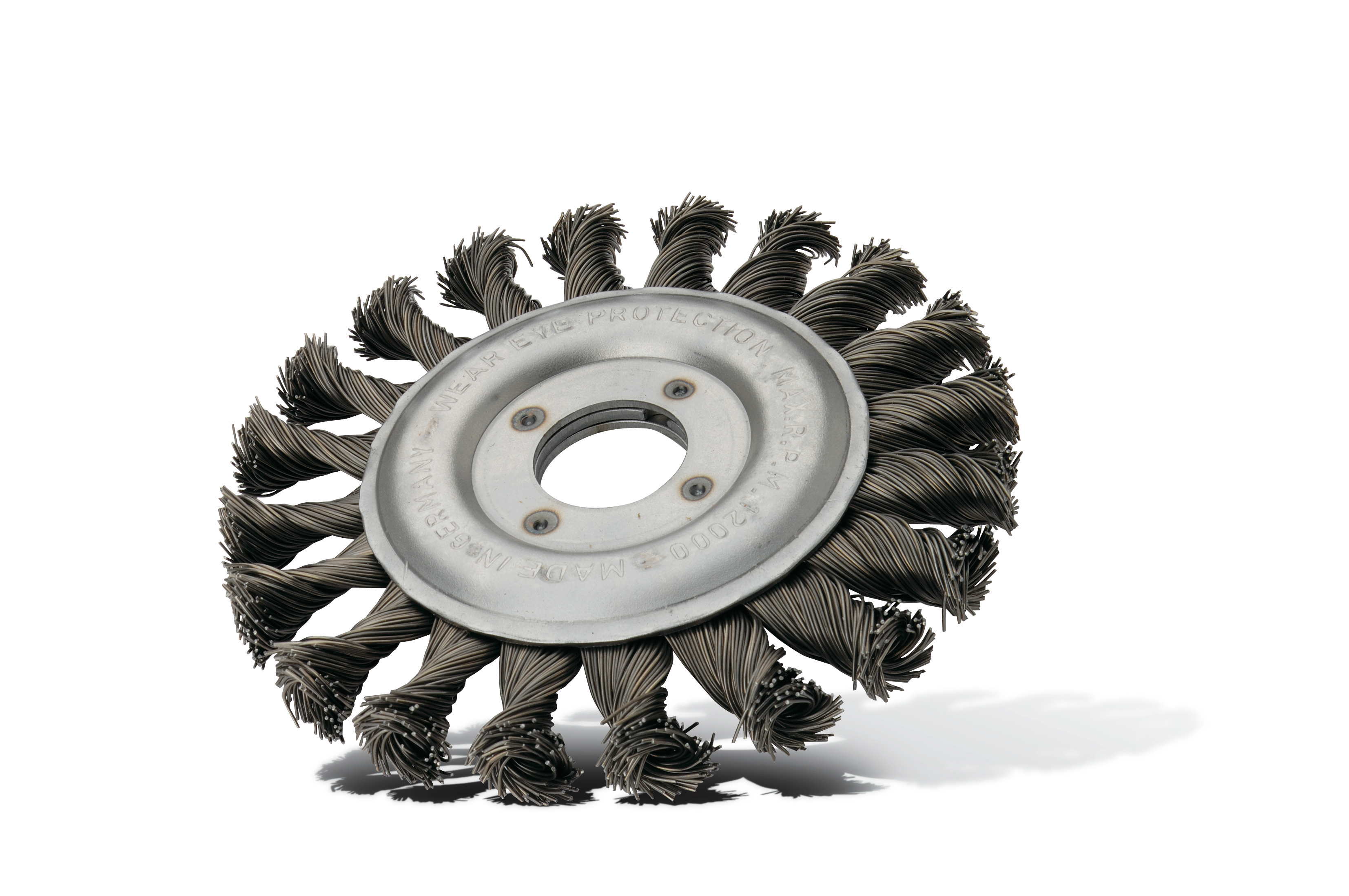 Knotted wire wheel brush Pajarito